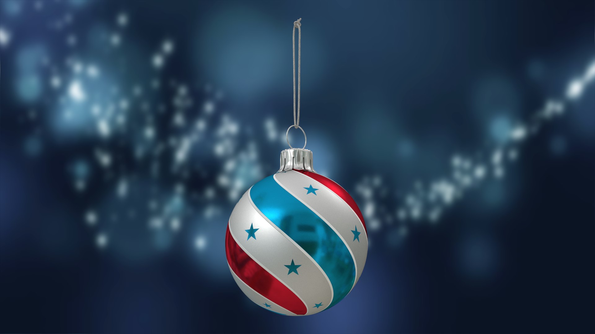 American christmas ball twisted 3D - TurboSquid 1460458