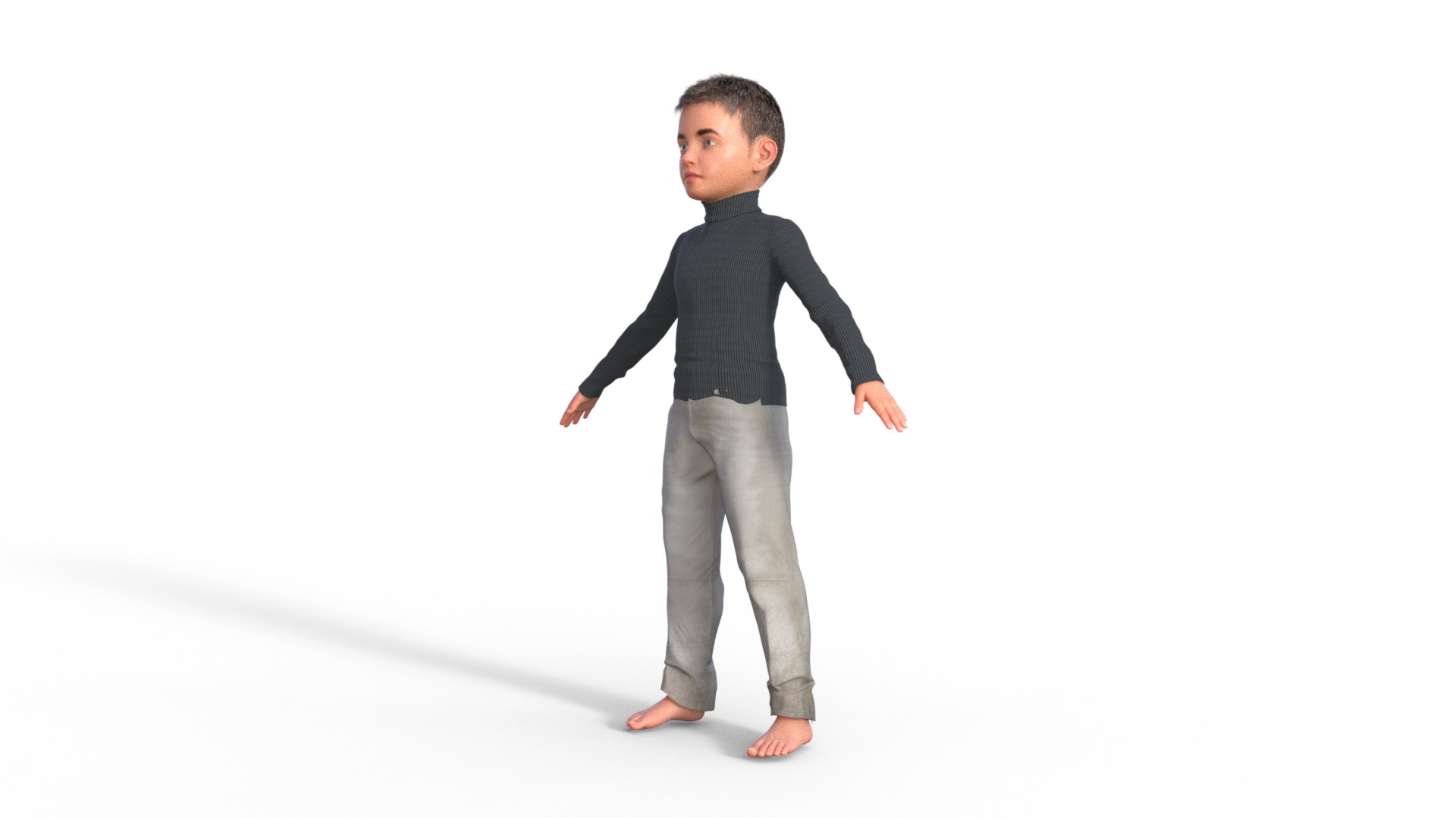 3D Realistic 3D Child Character Model - TurboSquid 2400375