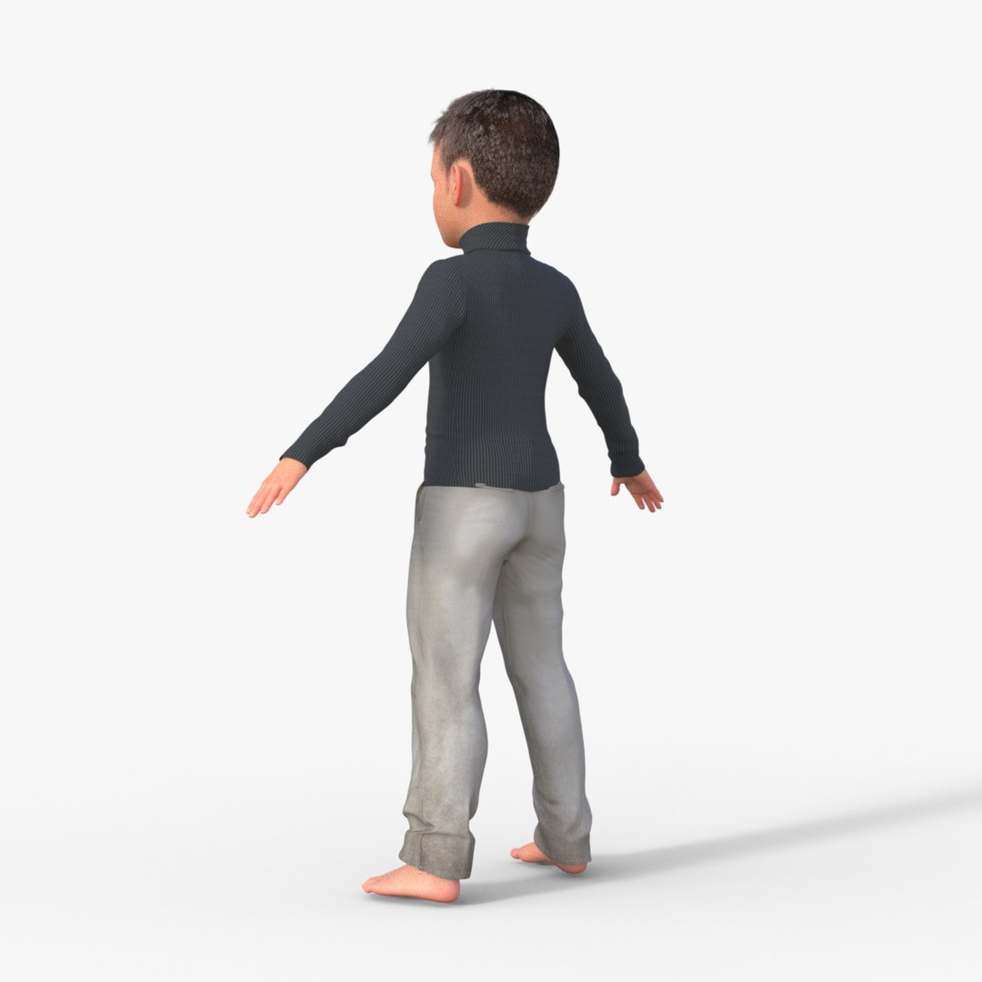 3D Realistic 3D Child Character Model - TurboSquid 2400375