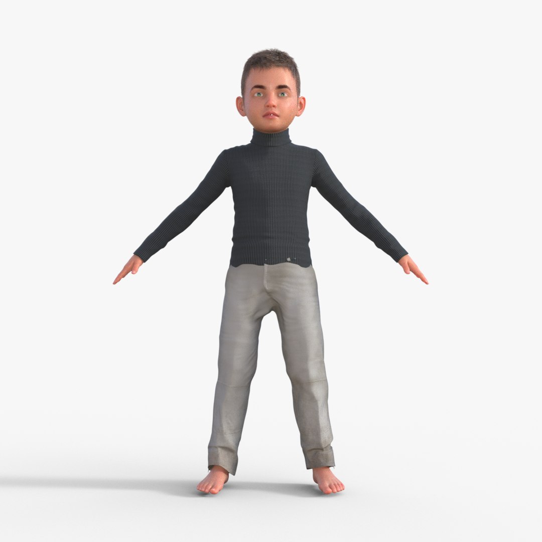 3D Realistic 3D Child Character Model - TurboSquid 2400375