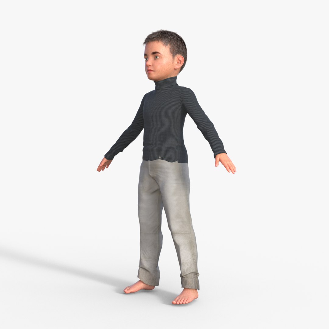 3D Realistic 3D Child Character Model - TurboSquid 2400375