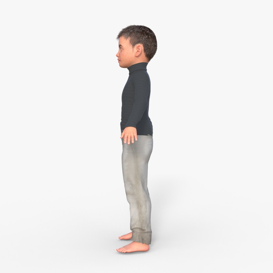 3D Realistic 3D Child Character Model - TurboSquid 2400375