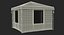 4 Person Cabin Camping Family Tent 3D Model