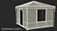 4 Person Cabin Camping Family Tent 3D Model