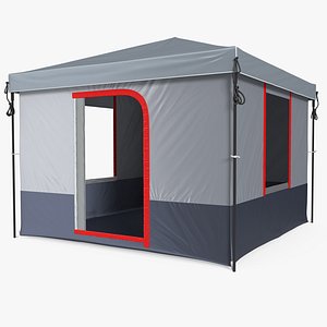 4 Person Cabin Camping Family Tent 3D Model