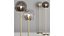 Marc Wood Studio Pleated Crystal Floor Lamps