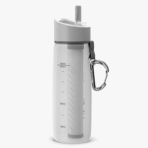 3D Bottle LifeStraw Go Clear