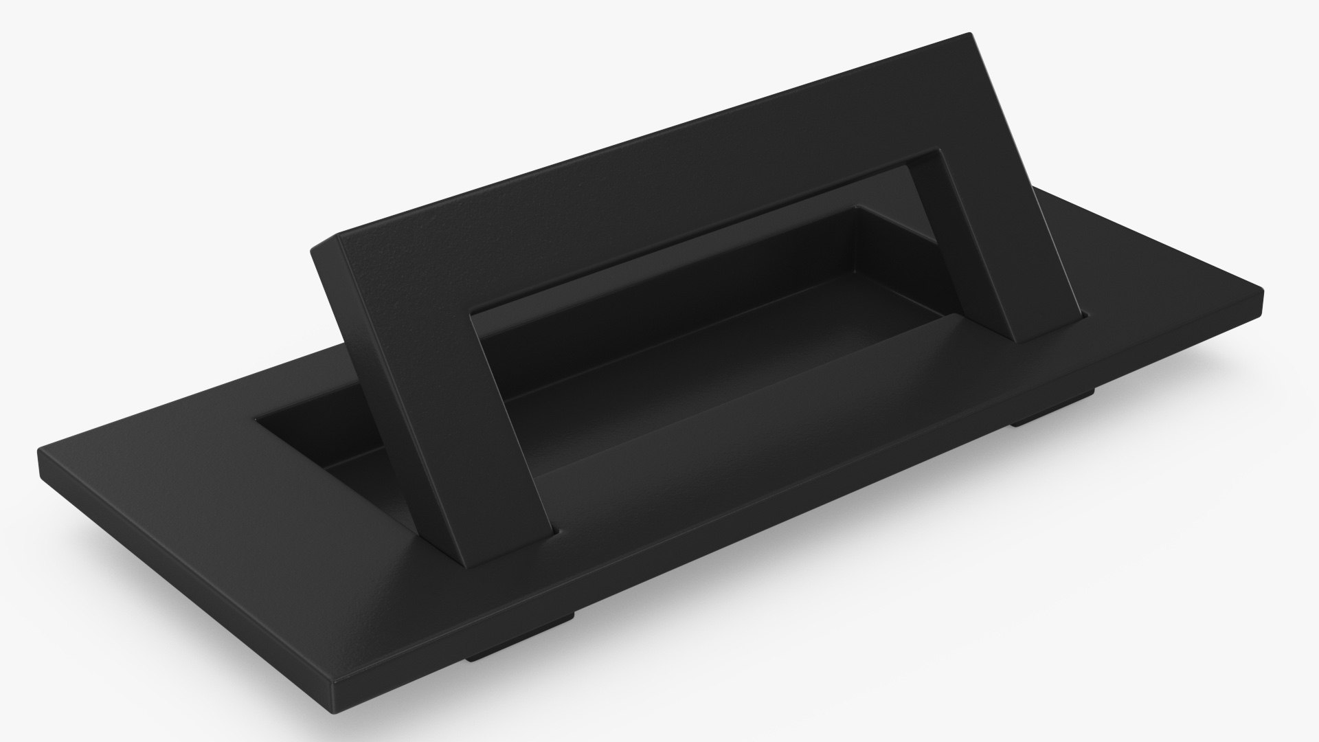 Kitchen Cabinet Handle Recessed Rectangular Black 3D Model - TurboSquid ...