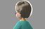 3D cartoon old woman rigged character
