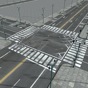 city new york streets 3D model