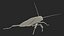3D cockroach spinning rigged animation