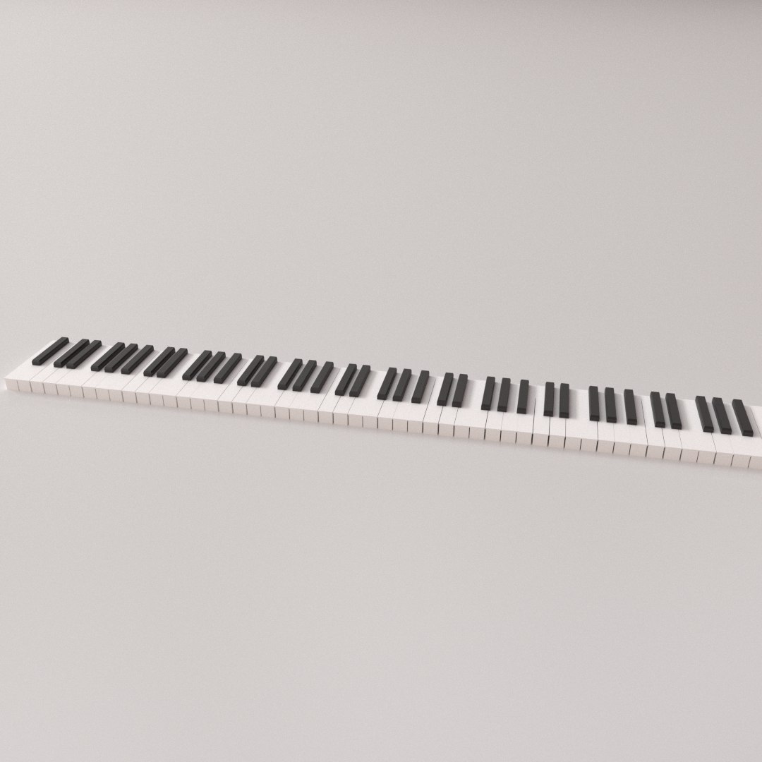 Piano Key 3D Model - TurboSquid 1654594