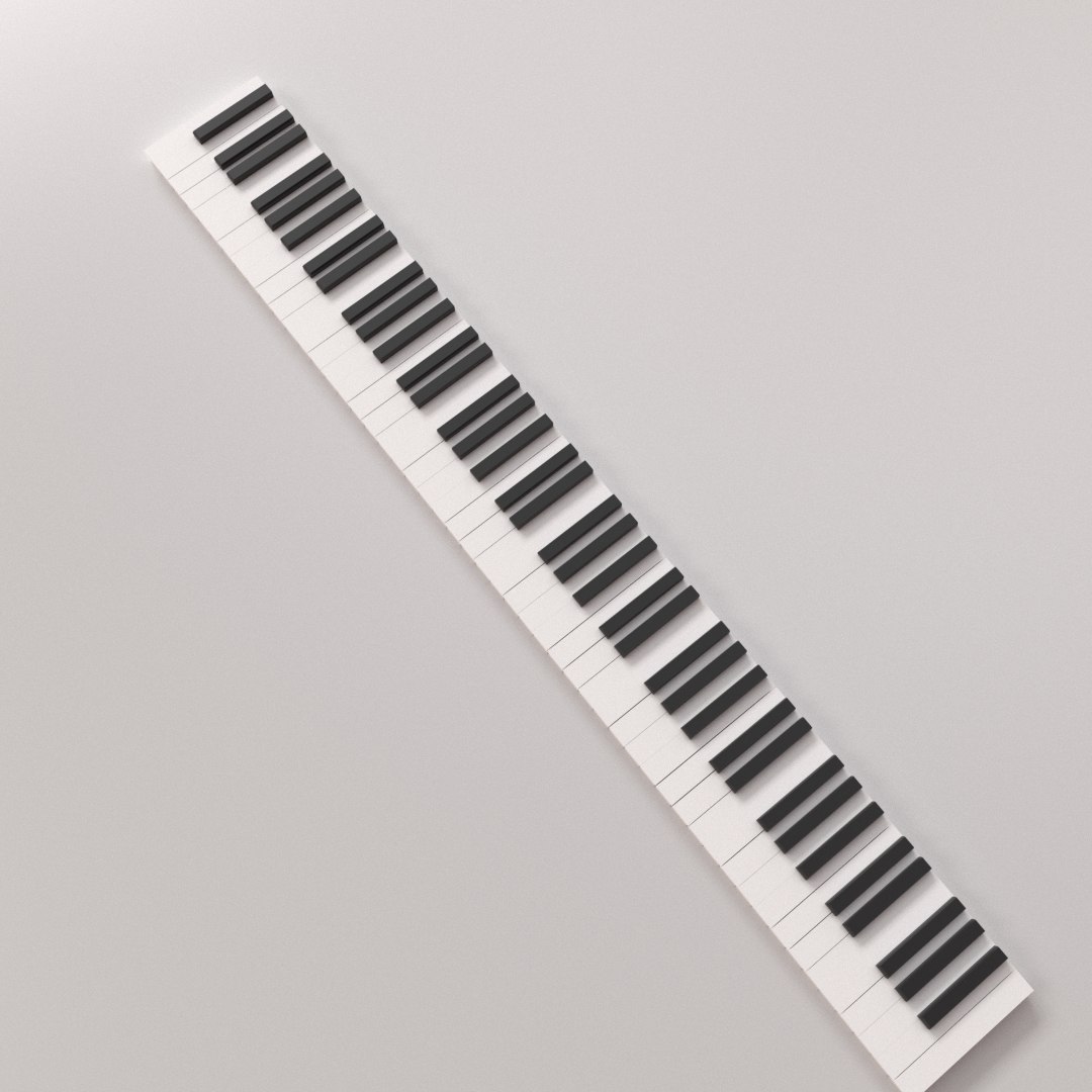 Piano Key 3D Model - TurboSquid 1654594