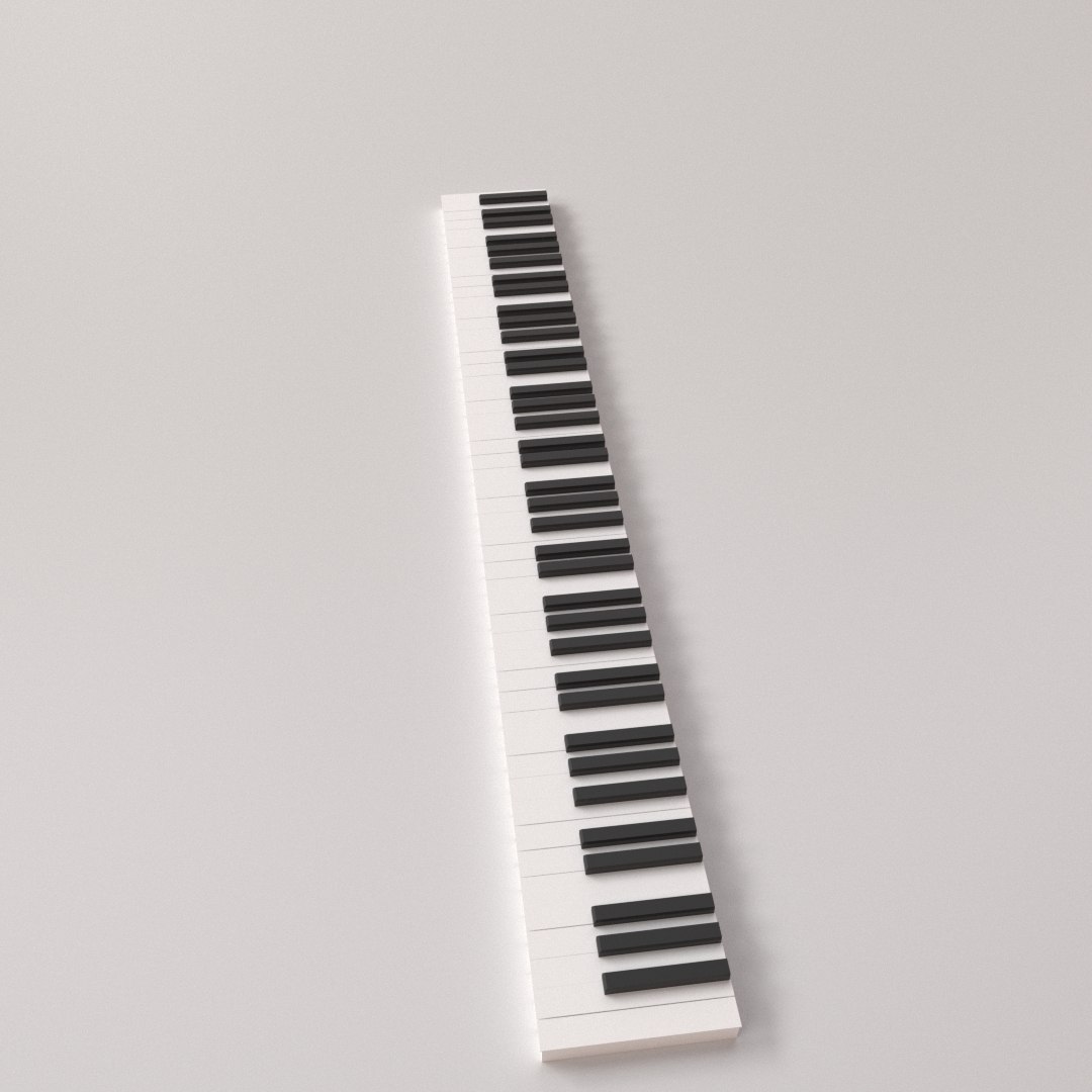 Piano Key 3D Model - TurboSquid 1654594