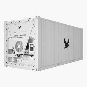 20 ft Refrigerated Shipping Container 3D model