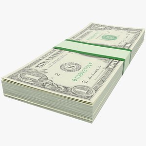Stack of One Dollar Bills V1