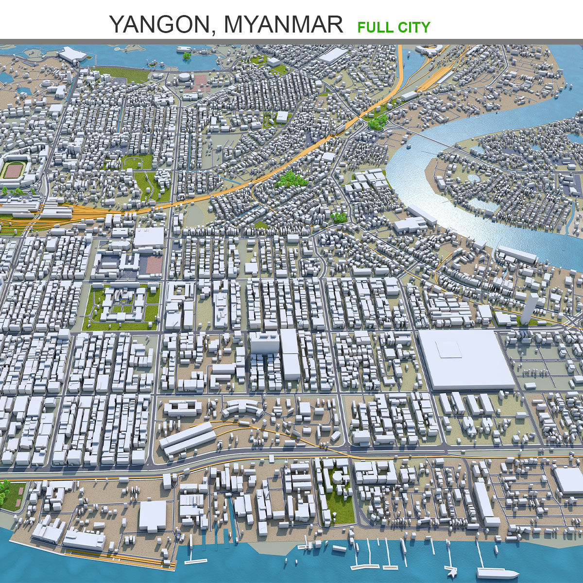 3D Yangon Myanmar - TurboSquid 1720963
