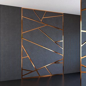 3D model Wall Panel Set 206