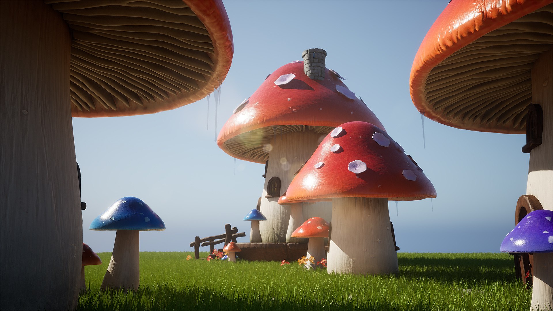 Mushroom House 3D - TurboSquid 2396789
