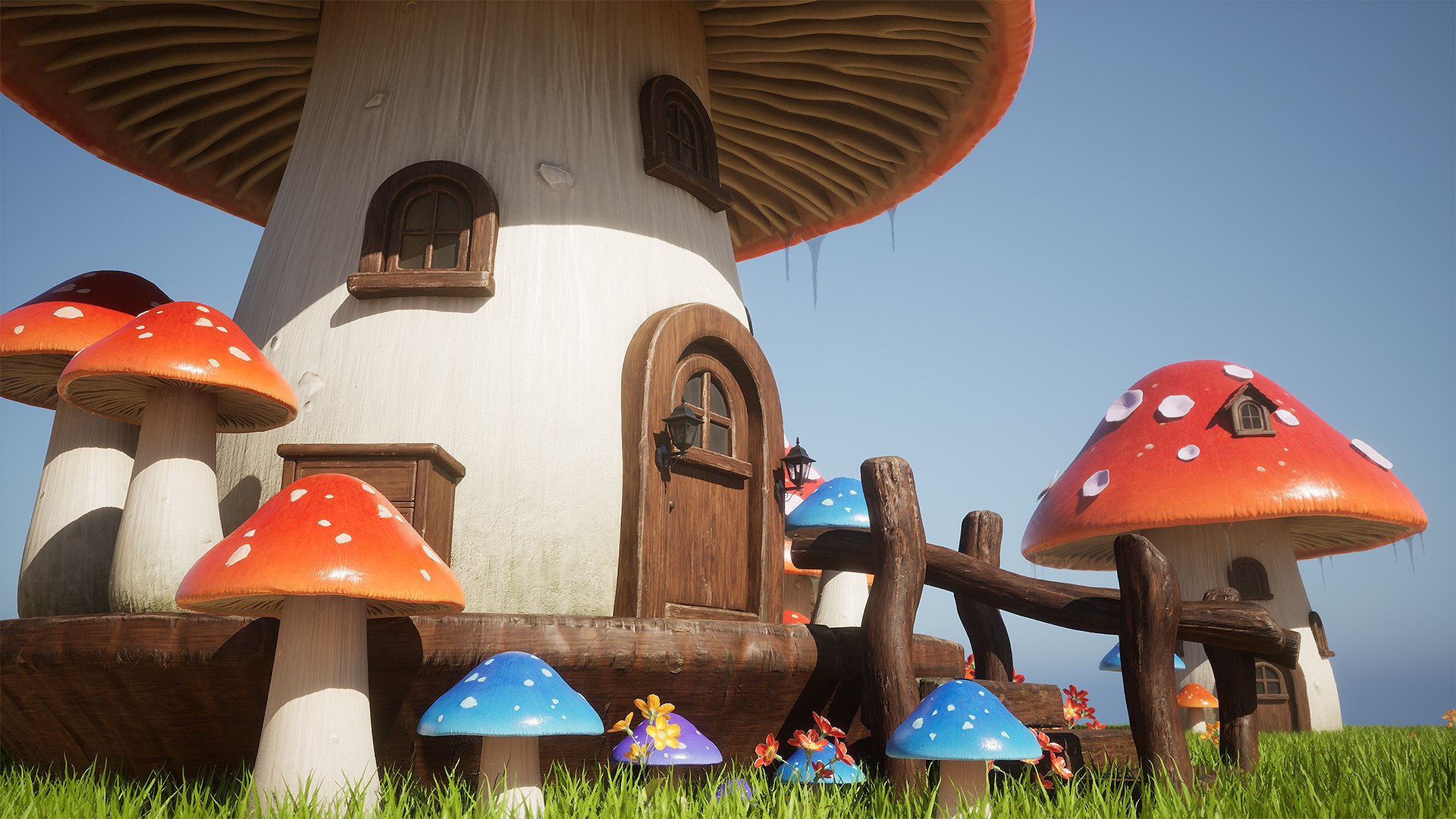 Mushroom House 3D - TurboSquid 2396789