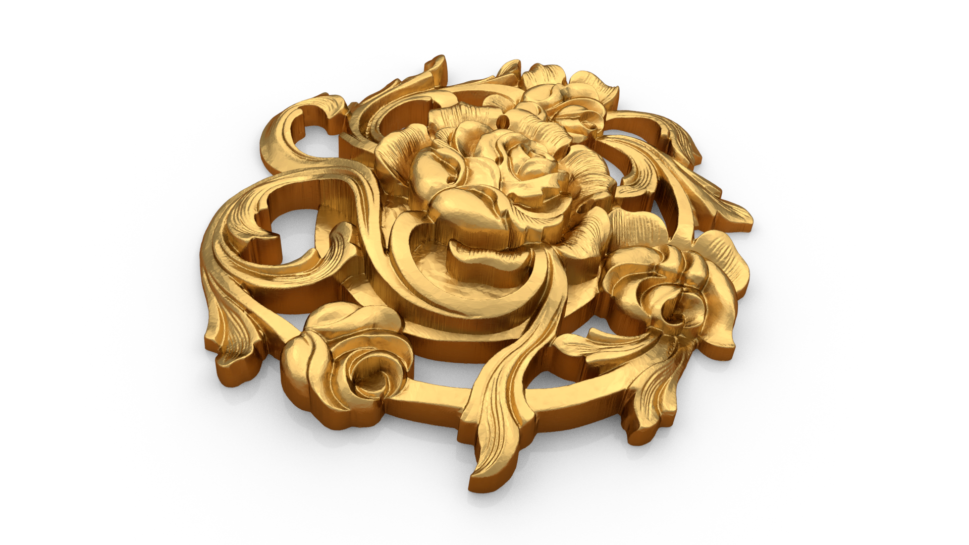3D ornament gold TurboSquid 1710597