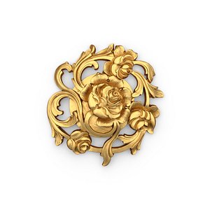 3D ornament gold