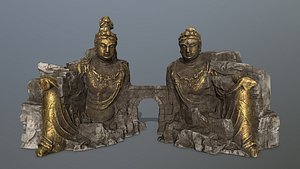 buddha rock 3D model