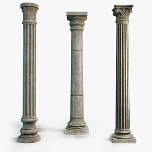 Garden Columns modular 3D model