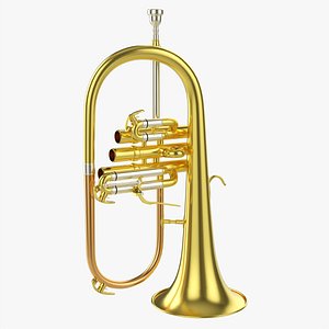 Brass bell flugelhorn model