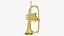 Brass bell flugelhorn model