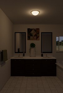 3D bathroom model