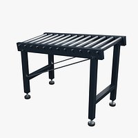 Inclined Gravity Roller Conveyor 1250x480mm Configuration 02