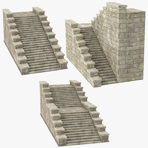 3d castle stairs