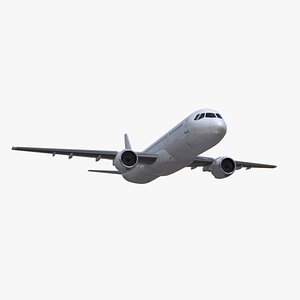 Single Aisle Airliner Rigged for Maya