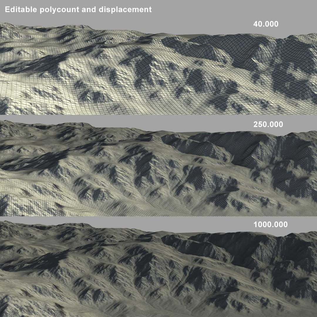 Scottish Hills Landscape Terrain Model