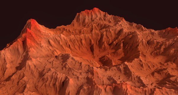 Mars terrain 3D model - TurboSquid 1303219