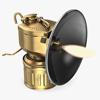 Vintage Brass Carbide Lamp