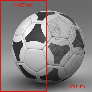 ball soccer black 3d c4d