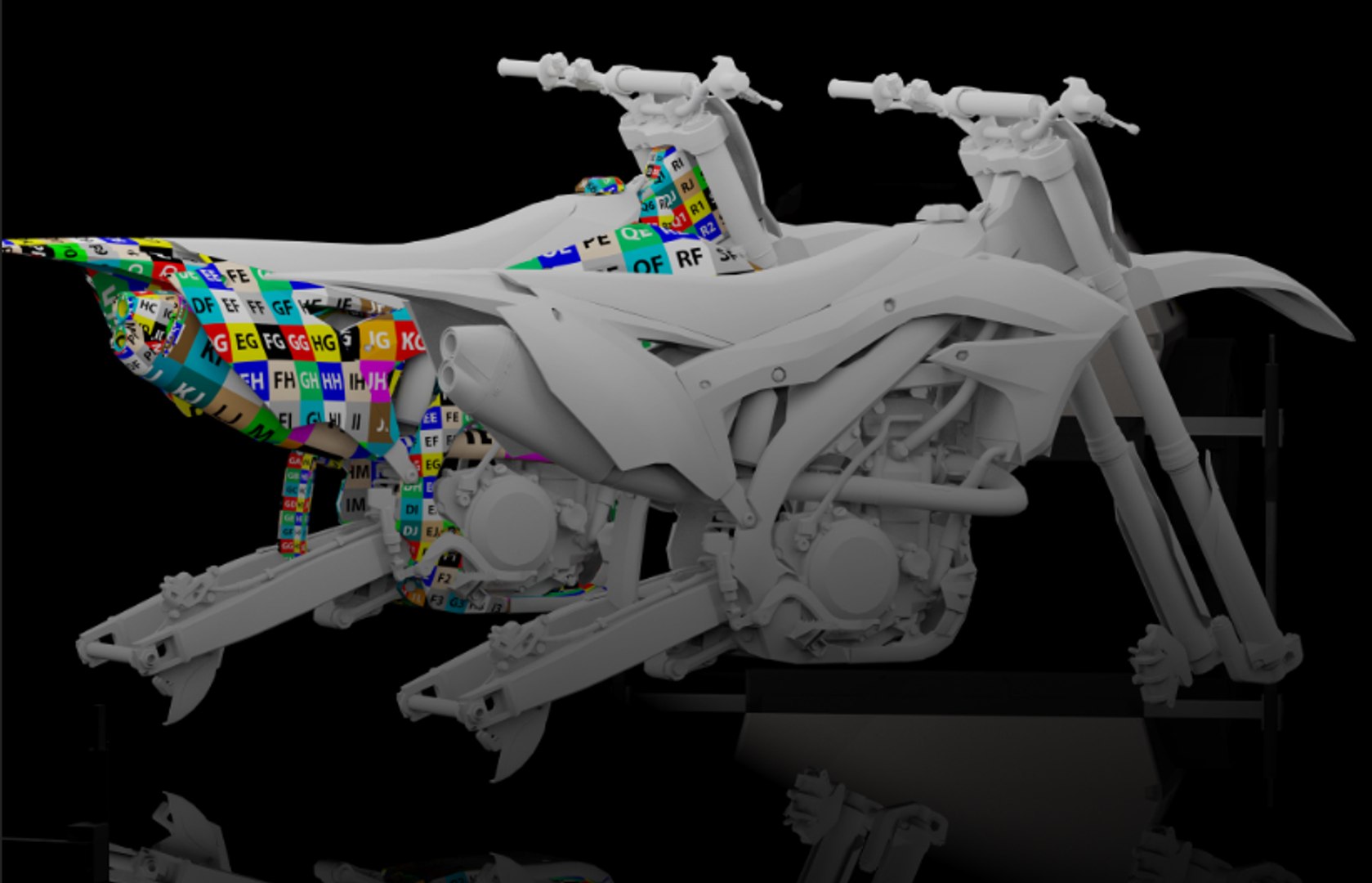 3d 2016 Dirt Bike Model