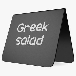 Mini Table Sign Black 3D model