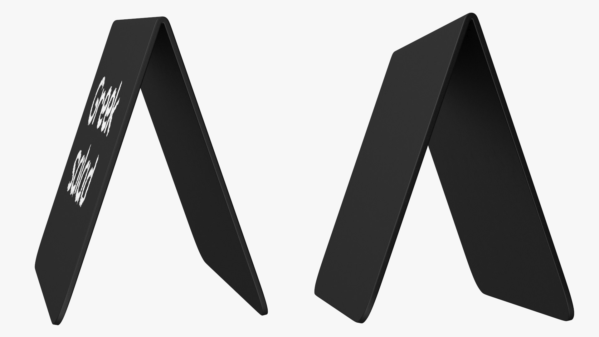 Mini Table Sign Black 3D Model - TurboSquid 2139451