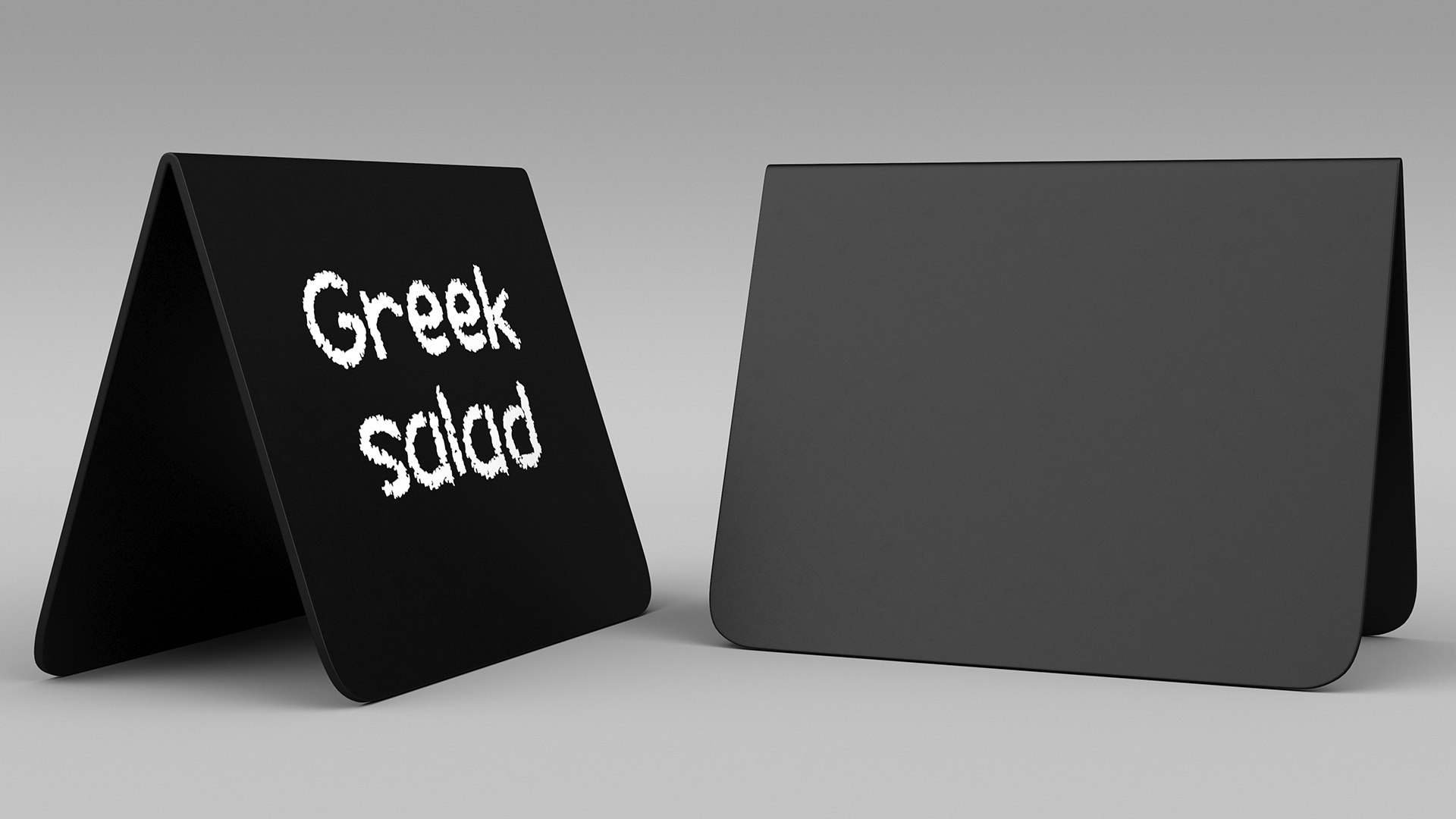 Mini Table Sign Black 3D Model - TurboSquid 2139451