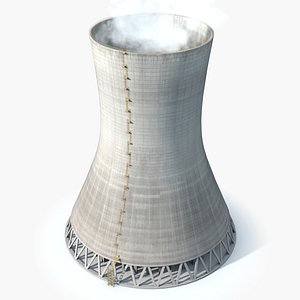 Cooling Tower With Steam Clouds