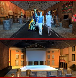 3D Hotel Meeting Room 21
