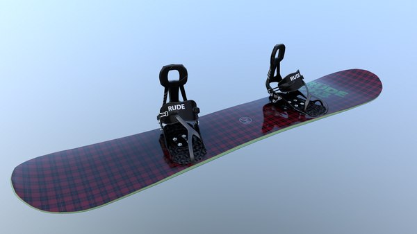 Modello 3D Snowboard e attacchi rapidi - TurboSquid 1265375