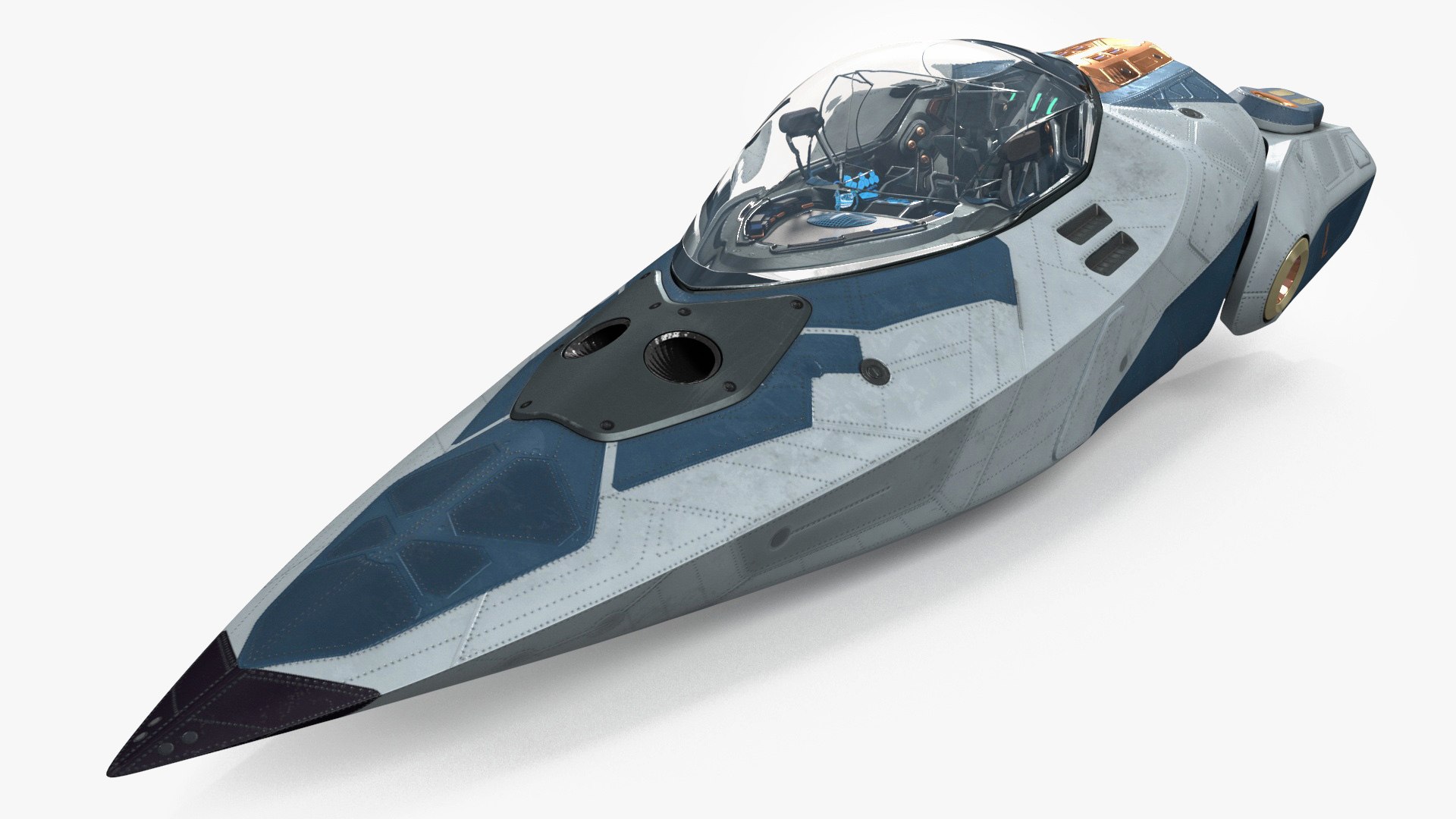Cockpit Fighter 3D model preview