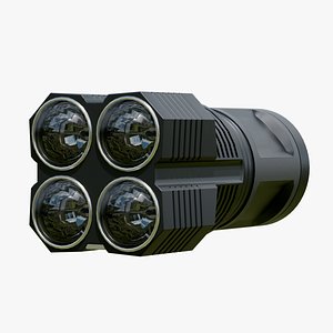 Sci-Fi Tactical Flashlight 3D model