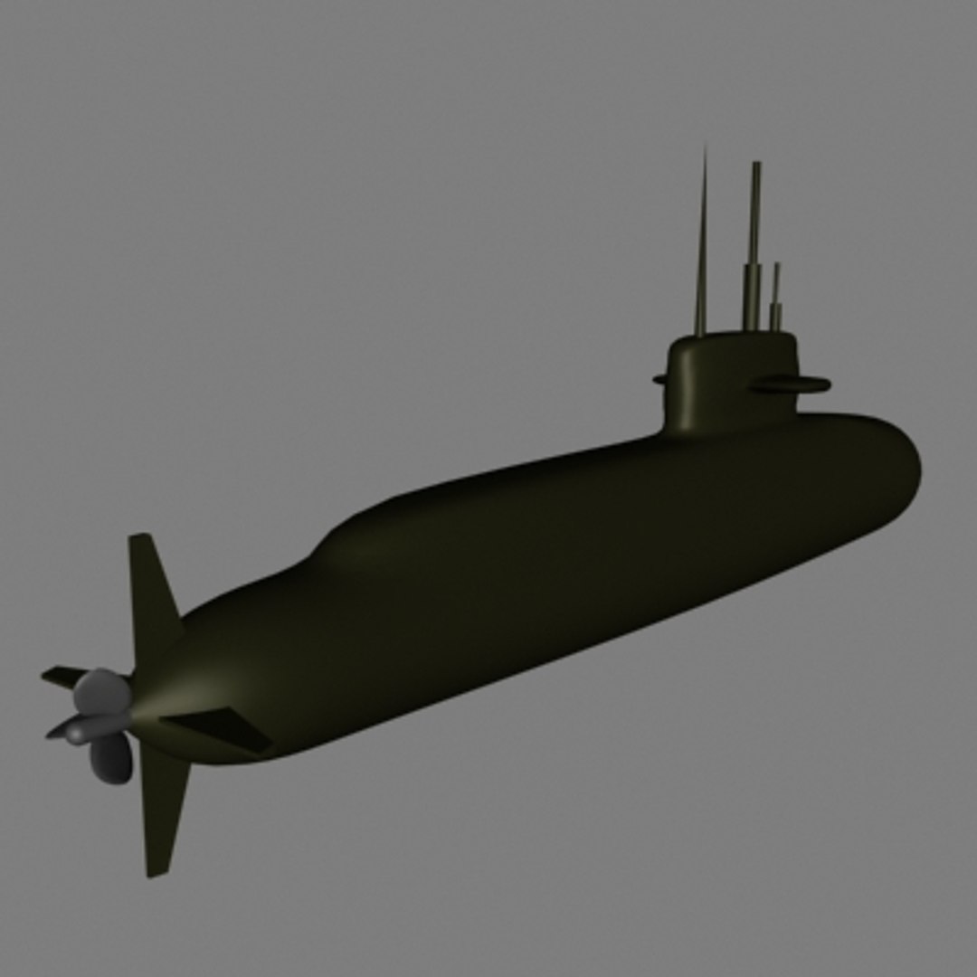 3d-model-submarine