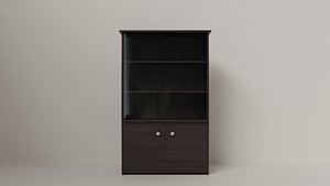 3D Wooden Showcase model