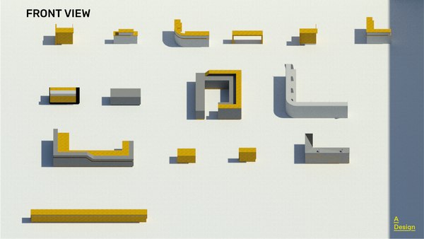 modelo 3d Barras de bar - modelo de la familia Revit - TurboSquid 2005299